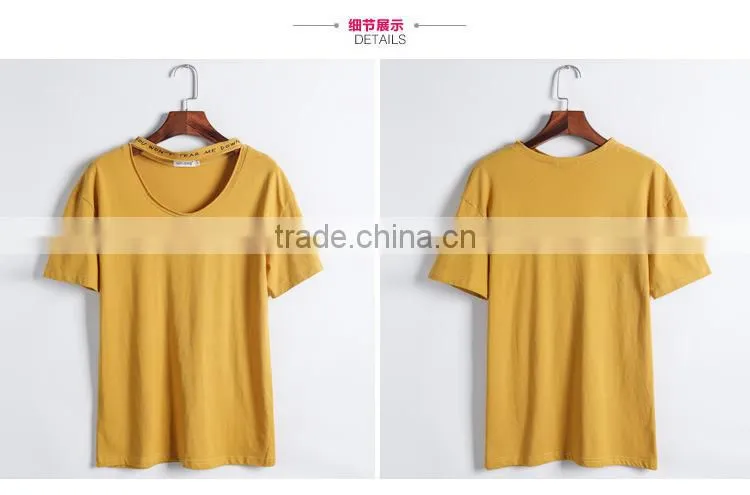 women hot-sales fashion design t shirt of cotton