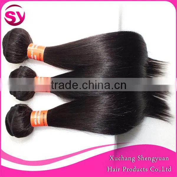 Factory price natural brazilian hair pieces virgin brazilian straight hair