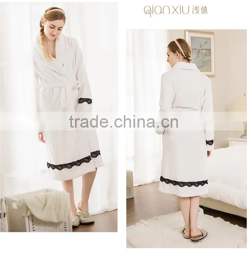 2017 New Deisgn Qianxiu Winter Men Women Wholesale Bathrobe