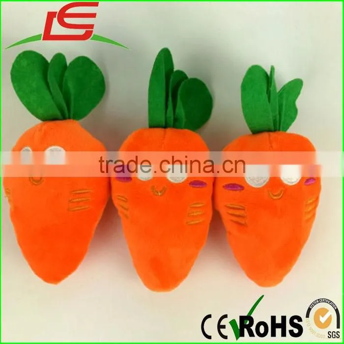 Dog Puppy Pet 3D Vegetable Chicken Carrot Chew Play Squeaky Sound Plush Toys
