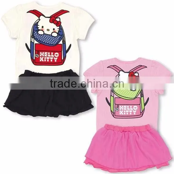 2016 summer 2pcs navy style miniskirt jumpsuit baby girl romper