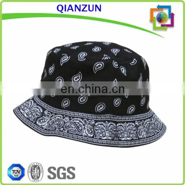 White Polyester Fashion Bucket Hat Sun Hat