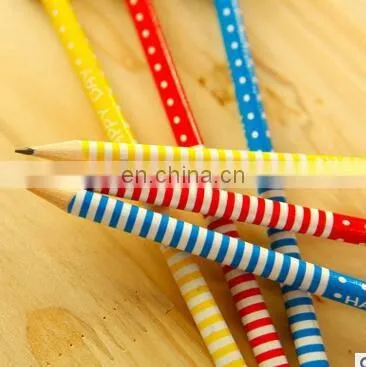 cute cartoon series wooden pencil with eraser stationery set Kid gift set Wholesale