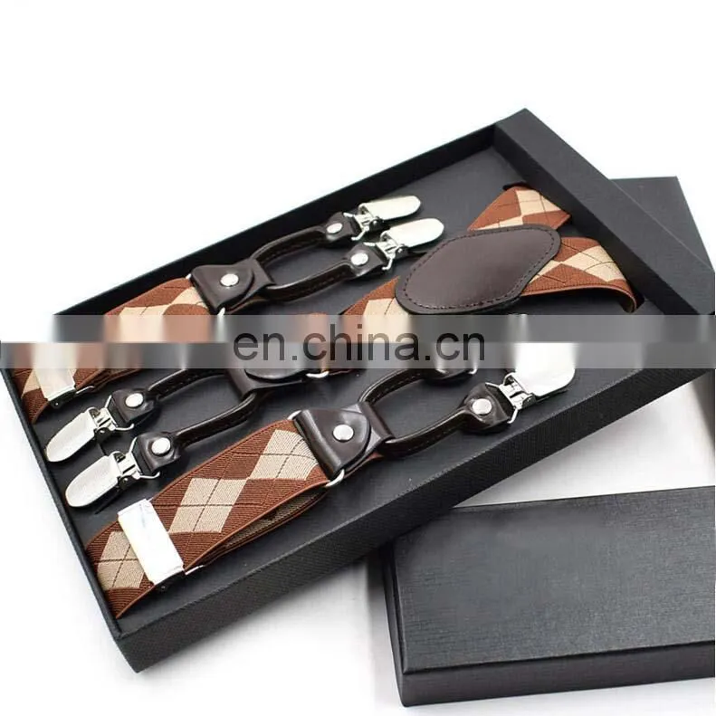 2017 yiwu fashion Top high quality men suspenders JACQUARD suspenders