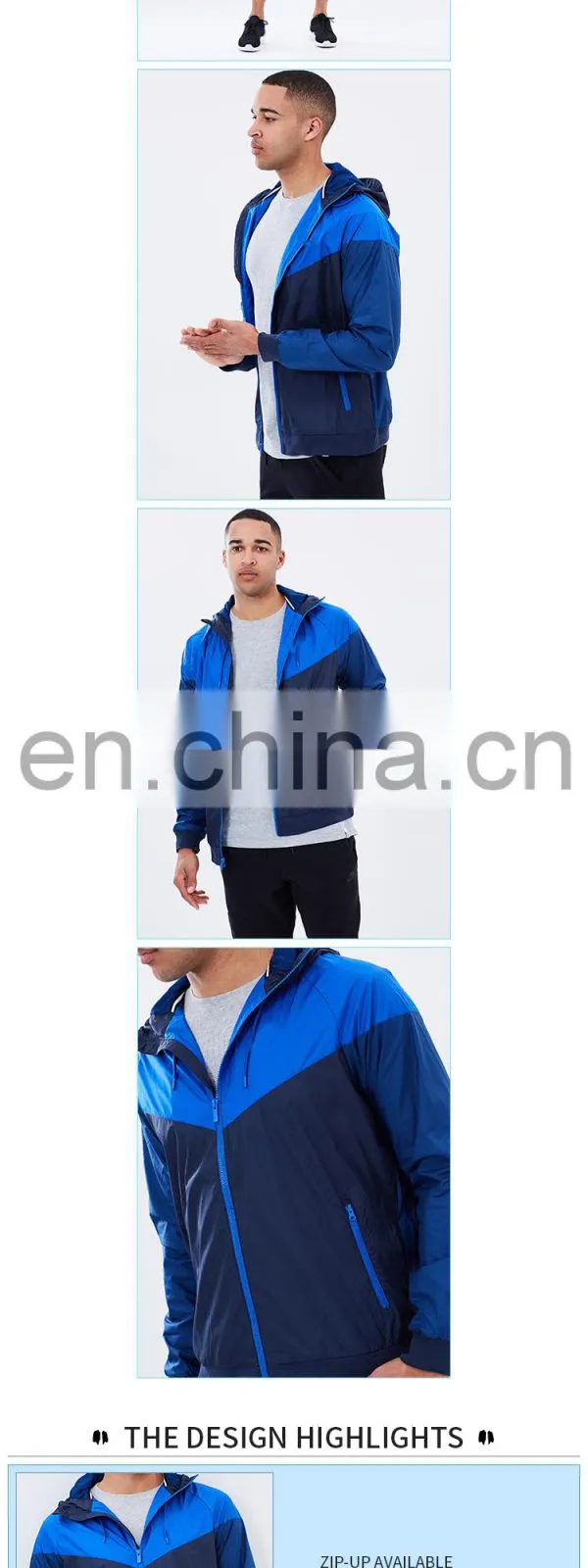 windproof drawstring China manufacturer high quality fashion men winter jacket