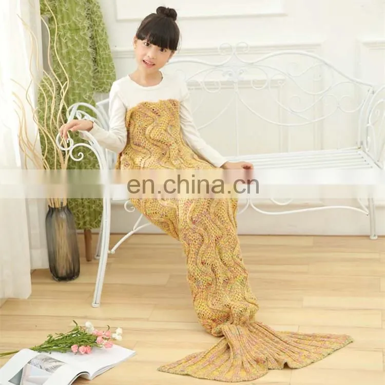 Cute children on sale sleeping bag warm mermaid tail blanket