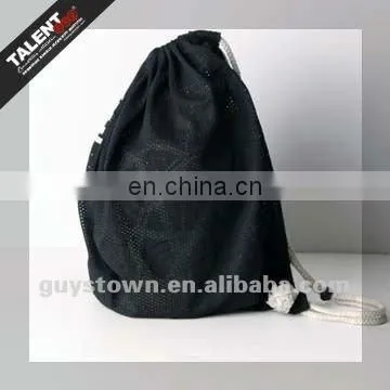 Custom Printed Brand Logo Mesh Cloth Drawstring Bag For Promotion