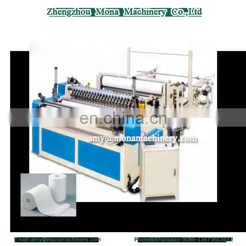 Waste paper recycling 1880mm 5-6ton/day high speed tissue toilet paper machine production line
