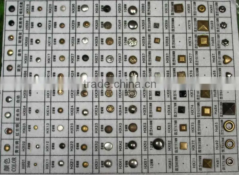 new arrival hot fix copper dome stud Convex;hot selling hot fix Convex copper dome stud; Convex hotfix copper dome stud
