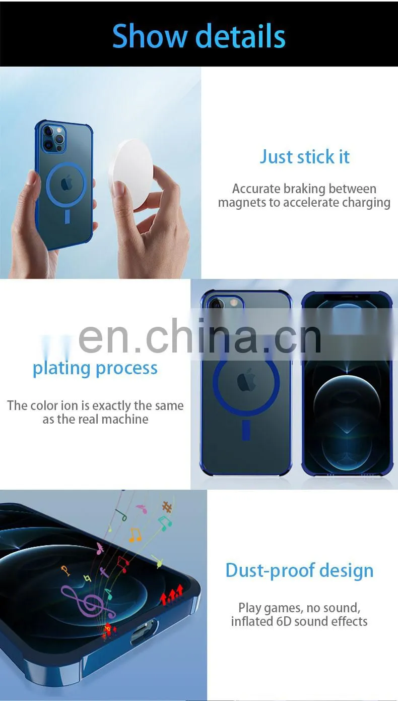 Magnetic Phone Case Logo Silicon 2020 Amazon Hot Products Wholesale Oem/Odm Magnetic Case Moble Phone For Iphone 12 Pro Max X 11