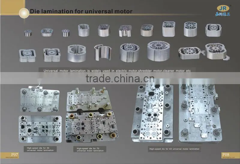 progressive stamping tool/mould/die for motor silicon steel lamination core , motor stator rotor stamping tool