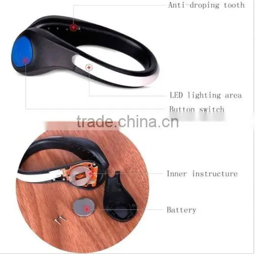 Sports Shoes LED Clip Night Safety Bright Light For Running Cycling Walking