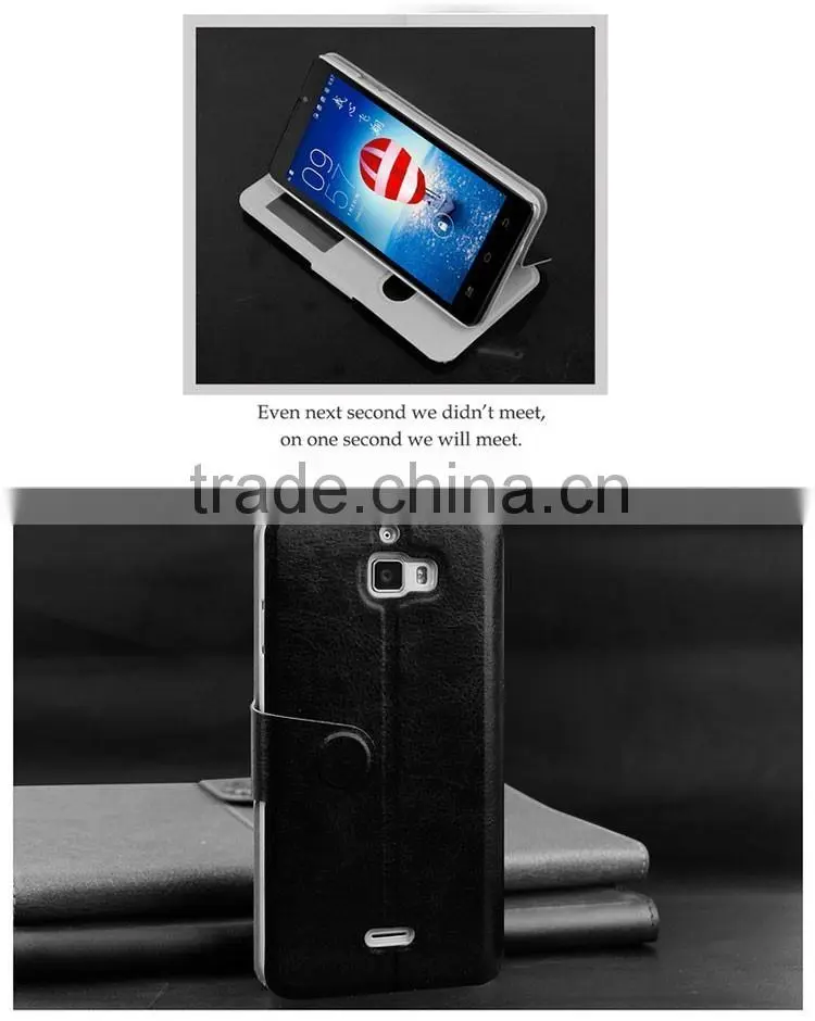 MOFi Case Celular Leather Flip Dot View Cover for Coolpad Dazen F1, Mobile Handset Coque Back Housing for Coolpad 8297