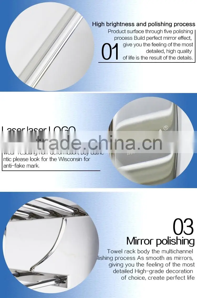 Wesda bathroom accessories stainless steel towel rack made in china A116