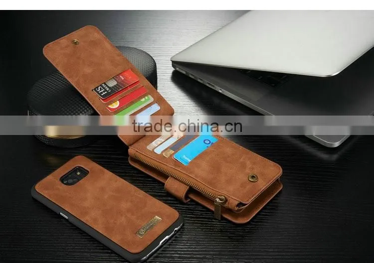 2016 Factory Wholesale Phone Case For Samsung S7/S7 edge Case Leather Wallet