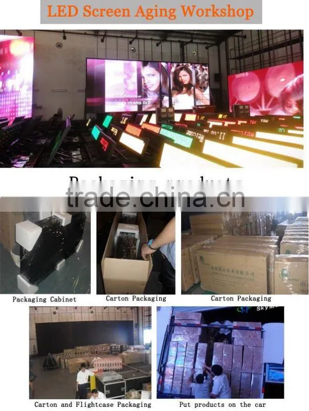 P4 Full color die cast hang led screen