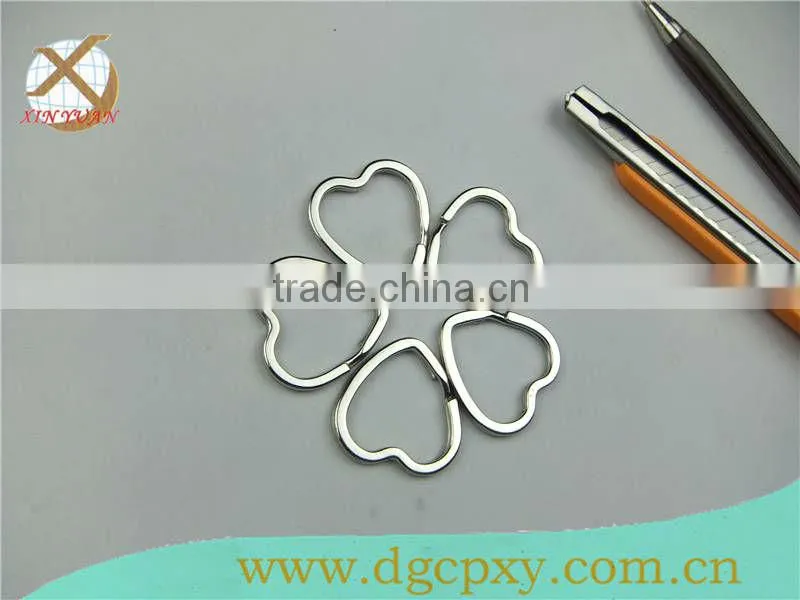 beautiful heart shape split key rings bulk