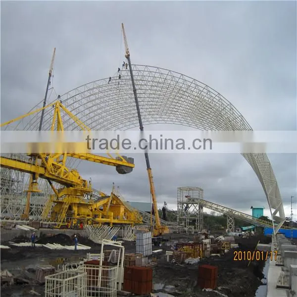 Reasonable price arched steel space frame building