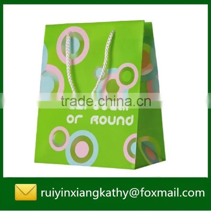 Delicate PP custom printing birthday gift packaging bag