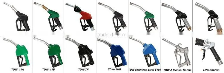 Automatic oil diesel fuel injector nozzle price fuel filling auto Seal nozzle 11a tdw nozzles for gas filling station