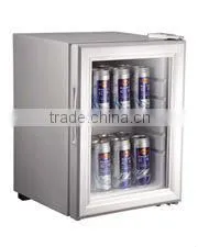 ETL, CE, RoHS,SAA certificated Single glass door mini refrigerator showcase,display cooler