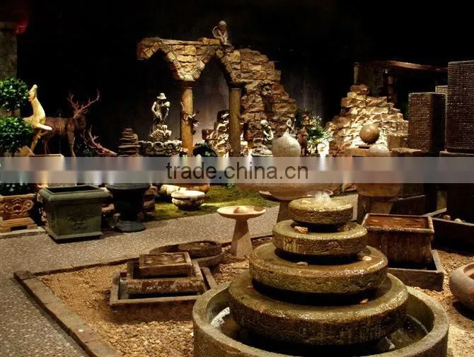 Antique stone flowerpots
