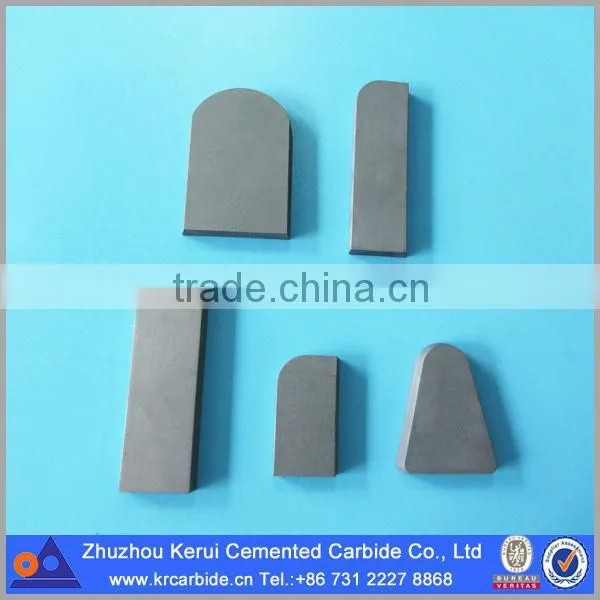 P30 type A brazed tips solid carbide cutting tips for lathe turning tools