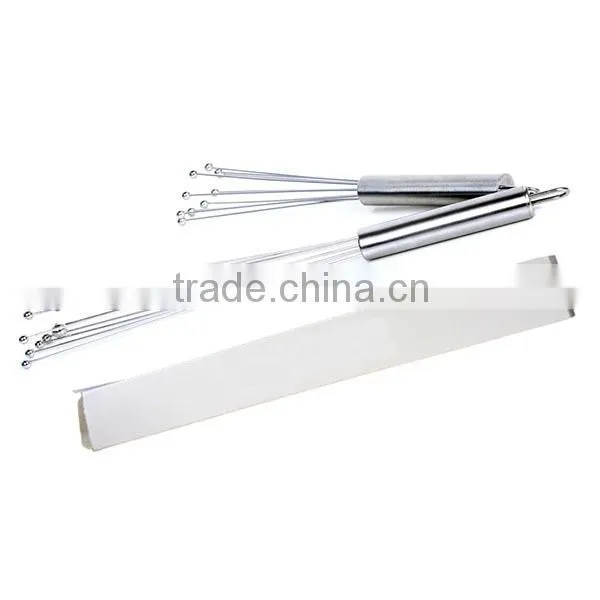Hot Amazon supply 12inch slanted rods Stainless steel wire ball egg whisk better beater egg whisk
