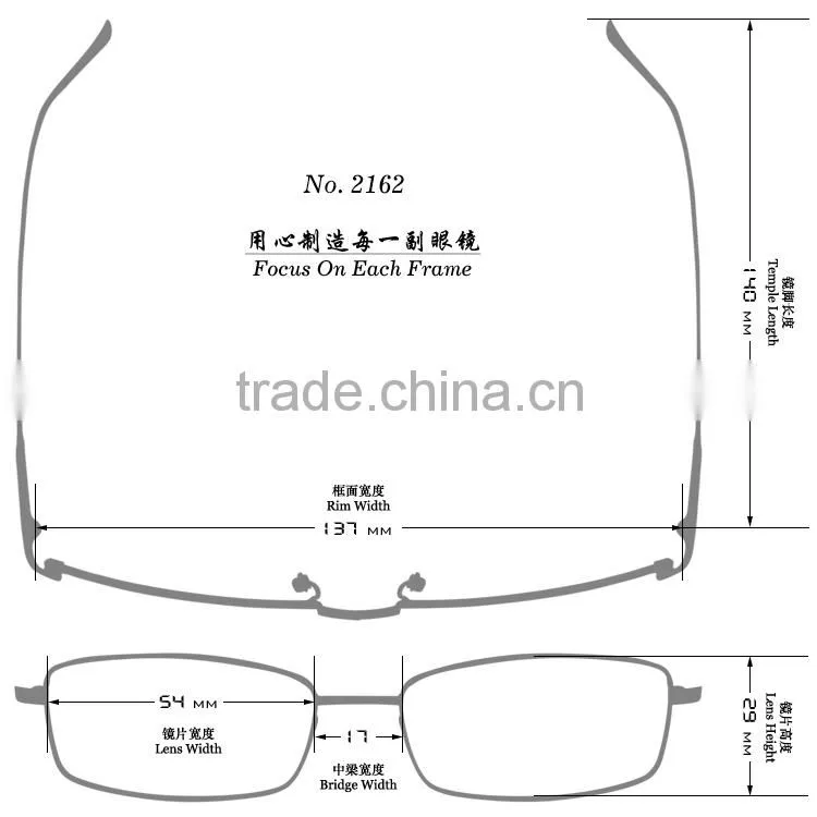 Full-rim half titanium 2014 mens fashion trendy eyewear optical frame