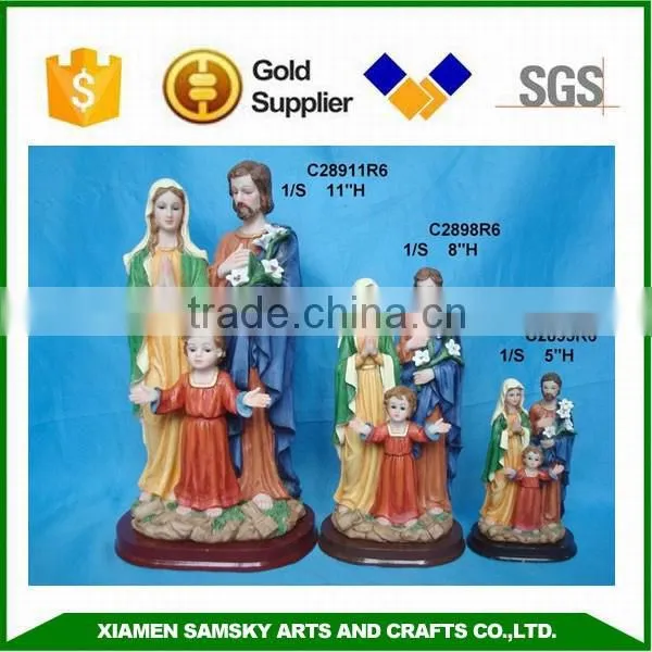 11'' polyresin holy family italian religious statues