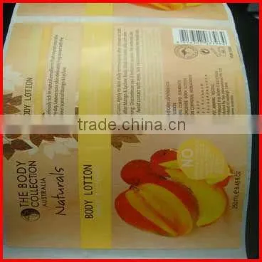 PET bottle transparent label