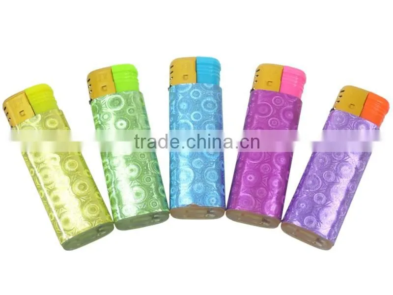 yiwu wholesale piezo lighter plastic material windproof lighter with custom picture