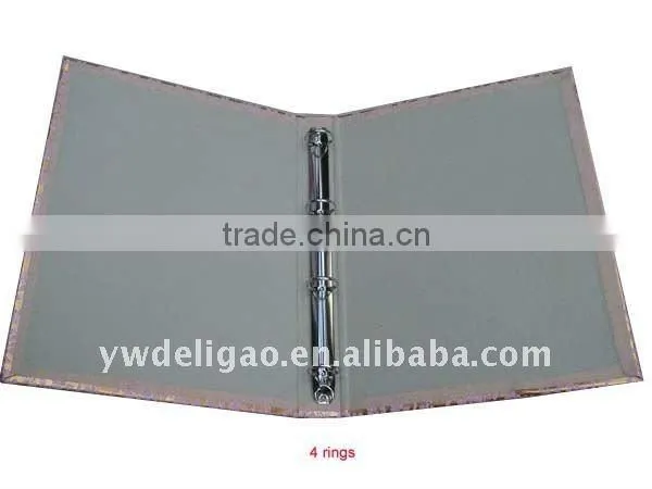 Flower Printed Paper Wrapping Ring Binder Desktop File Folder for Office Stationery Cardboard A4 or FC Size
