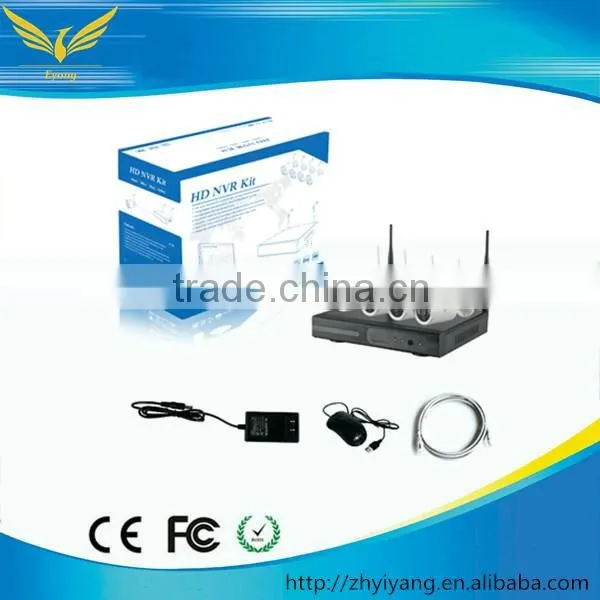 security camera system outdoor 4ch 960P 1.3mp wifi P2P Surveillance nvr ip camera with nvr kit