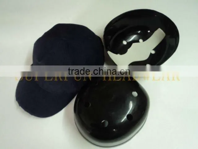 100% cotton fabric LED safety helmet hats