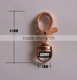 Hardware rigging zinc alloy swivel carabiner hook