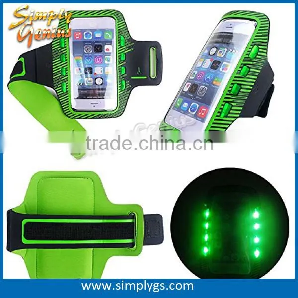 (Wholesale) LED Sport Armband for iPhone 6, led armband for Samsung Galaxy S3/S4, led armband for running