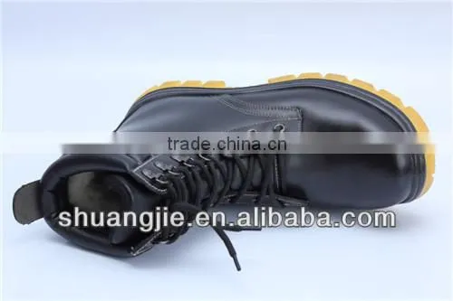 PU injected safety work boots leather safety shoes 9883-3