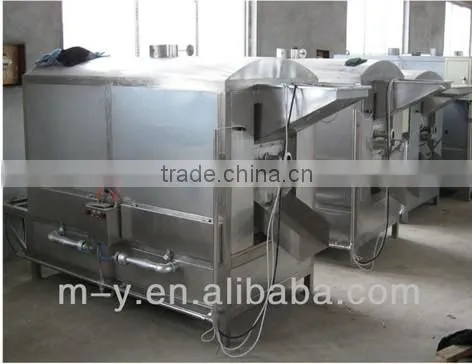 stainless steel rotary drum electric nut roaster--peanuts, cashew nuts,almond