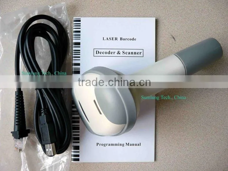 Auto-Scan Desktop Laser Bar Code Scanner Sumlung SL-7900 USB port Handheld with Stand