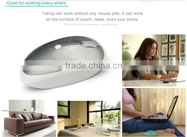 2015 Newest wireless optical mouse with mute function and show desktop function