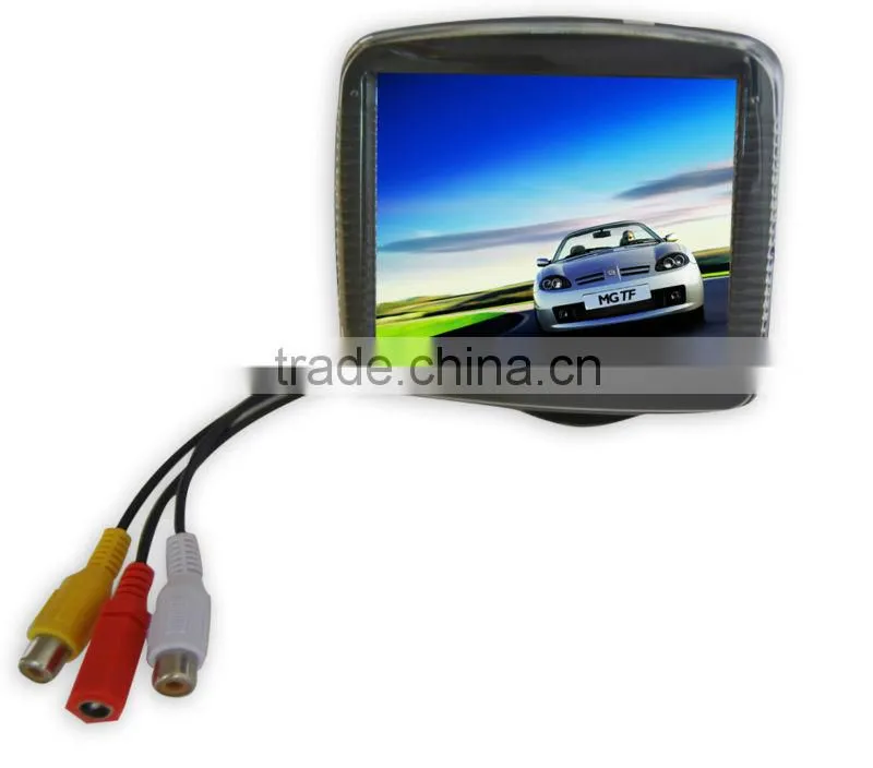 3.5 inch sunshade industrial small size lcd monitor car rear view mirror monitor