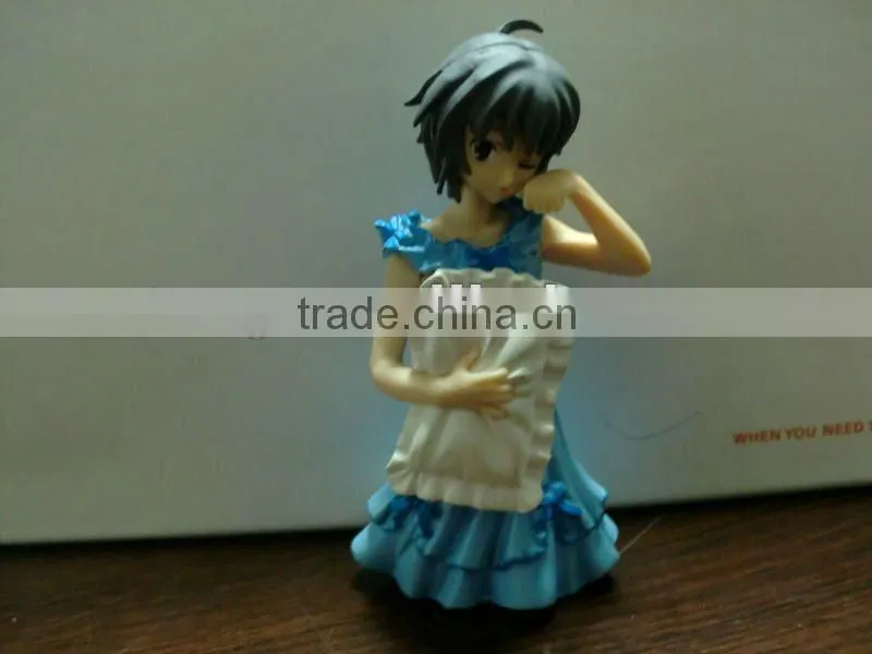 Plastic japanese girl figure toys,anime figure decoration