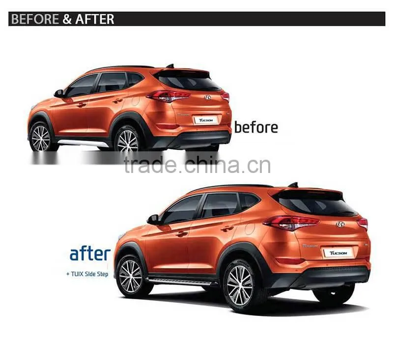 TUIX Package Side Running Board Steps for 2015-2016 All New Tucson (no.8196)