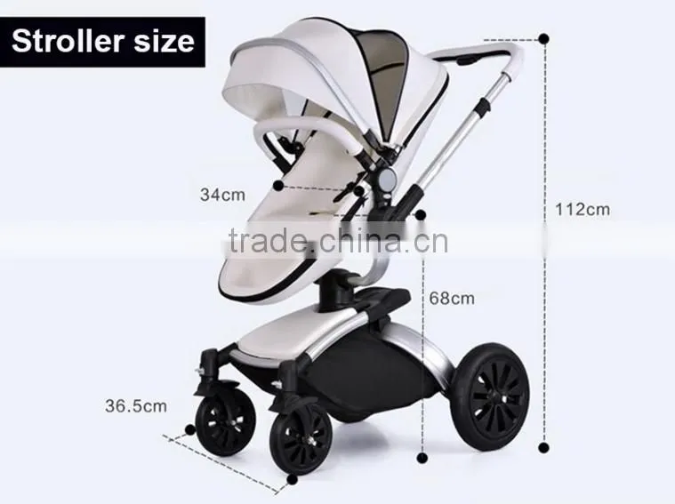 2016 High-view 3 in 1 baby stroller/pram