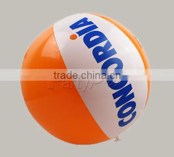 Partypro Hot Selling Products Custom Logo 0.18mm PVC Material Inflatable Beach Ball