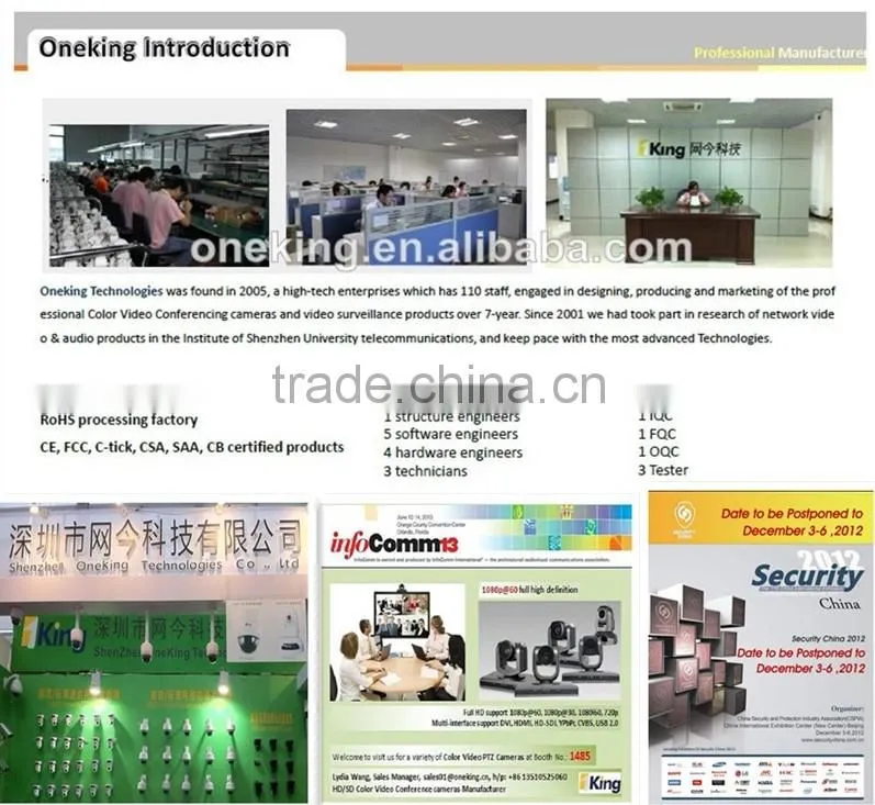 Webcam with remote Control video Camera for tele conference room and distance learning