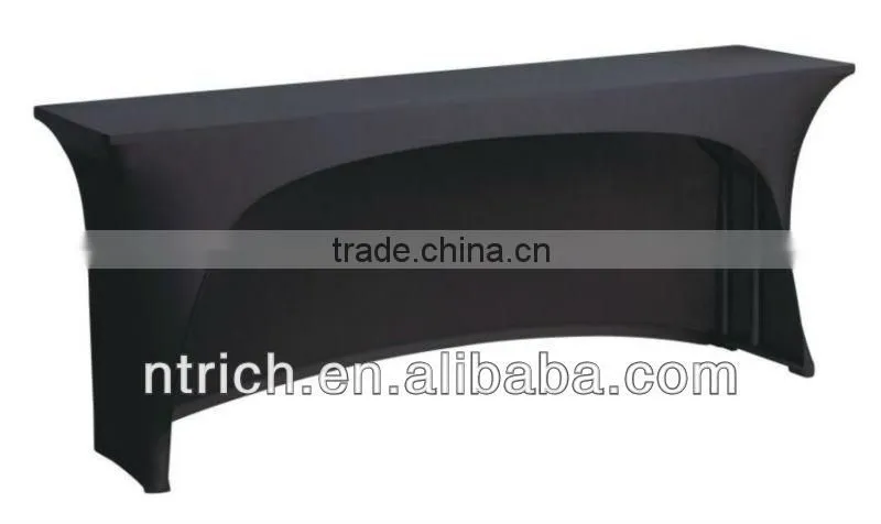 Trade show spandex table cloth, square lycra table cloth for banquet