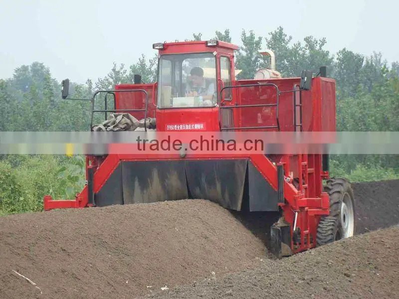 Factory Price ! Self-propelled Organic Compost Turner,organic fertilizer compost making machine