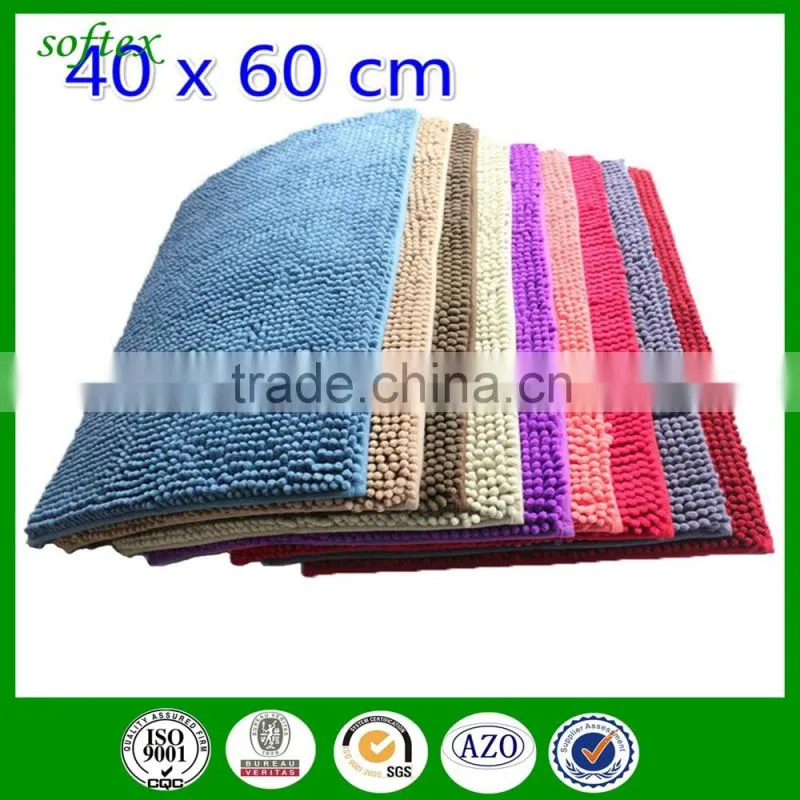 40x60cm 288g hometextile microfiber thin bath mat
